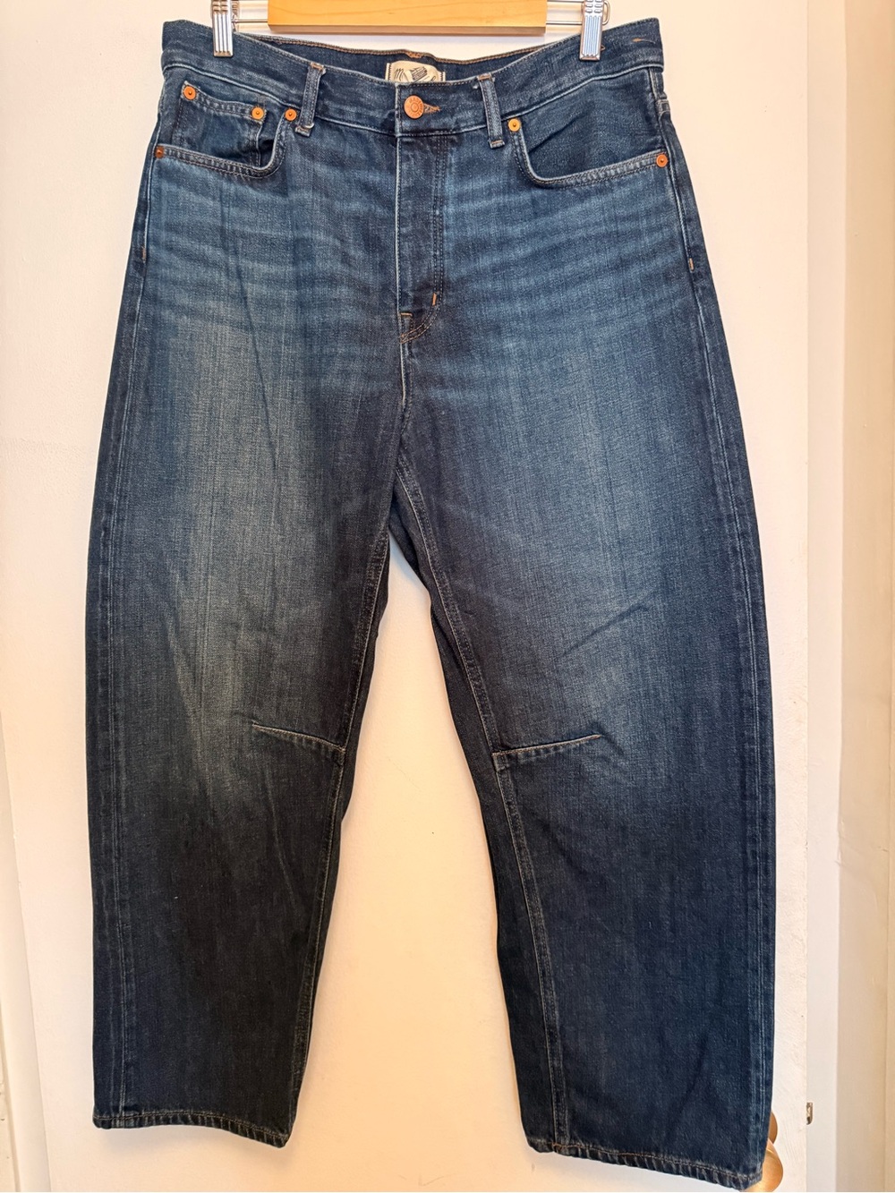 Madewell Men's Dark Blue Barrell Jeans